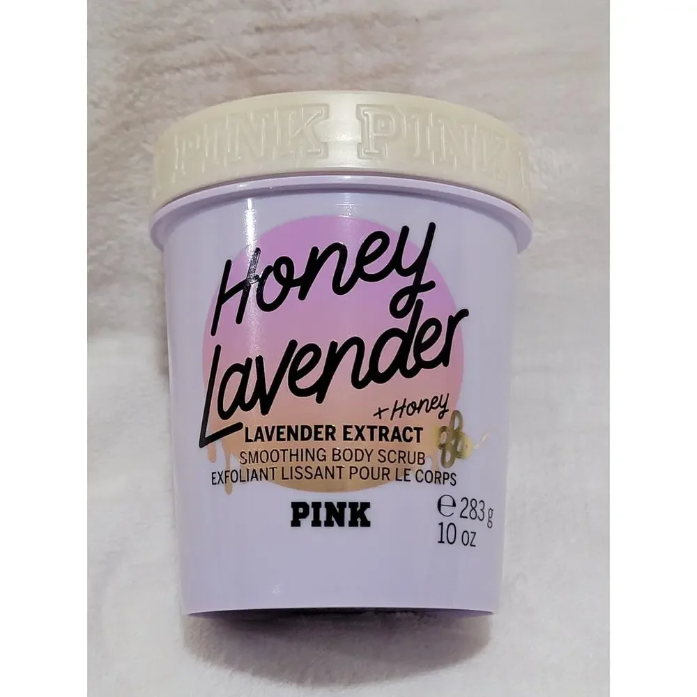 Victoria Secret PINK Honey Lavender Smoothing Body Scrub Lavender Extract +Honey